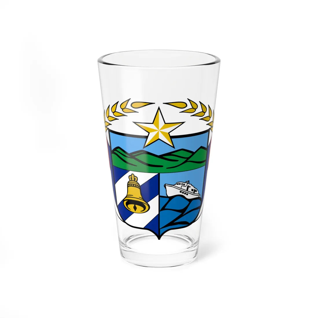 Coat of arms of the Granma Province (Cuba) (Coat of Arms) Pint Glass 16oz 16oz - Go Mug Yourself