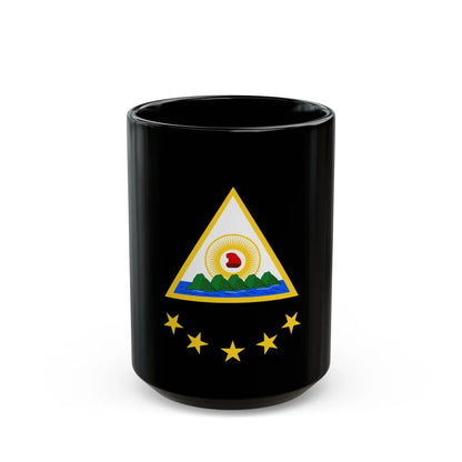 Coat of arms of the Greater Republic of Central America (1898) - Black Coffee Mug-15oz-Go Mug Yourself