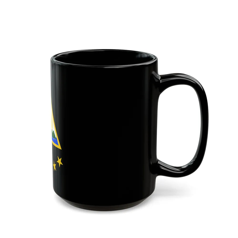 Coat of arms of the Greater Republic of Central America (1898) - Black Coffee Mug-Go Mug Yourself