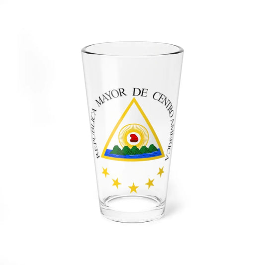 Coat of arms of the Greater Republic of Central America (1898) - Pint Glass 16oz-16oz-Go Mug Yourself