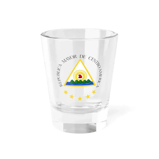 Coat of arms of the Greater Republic of Central America (1898) - Shot Glass 1.5oz 1.5oz - Go Mug Yourself