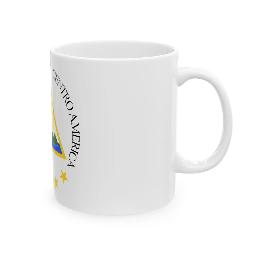 Coat of arms of the Greater Republic of Central America (1898) - White Coffee Mug-Go Mug Yourself