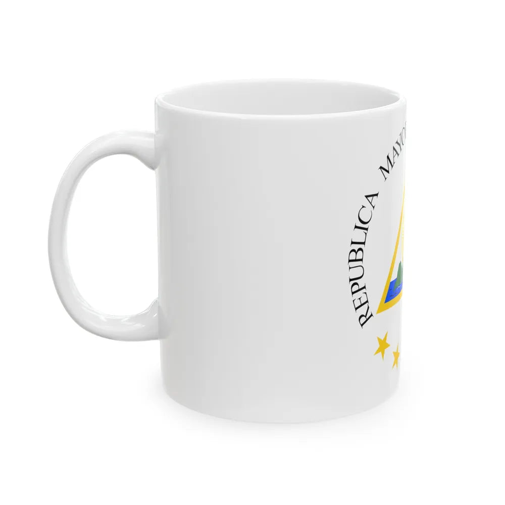 Coat of arms of the Greater Republic of Central America (1898) - White Coffee Mug-Go Mug Yourself