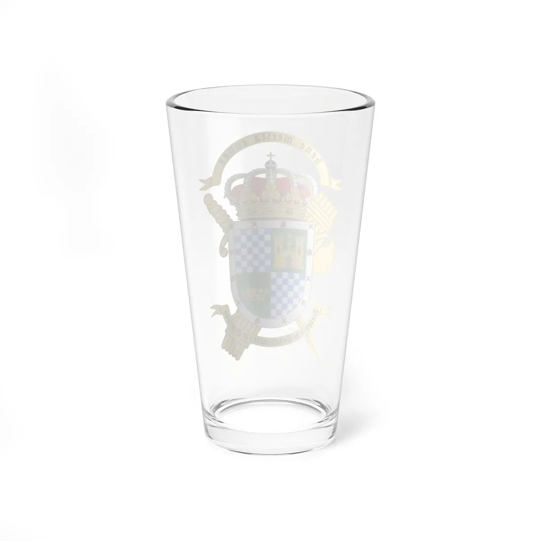 Coat of Arms of the Guardia Civils Non-Commissioned Officers and Guards Academy (Spain) (Coat of Arms) Pint Glass 16oz - Go Mug Yourself