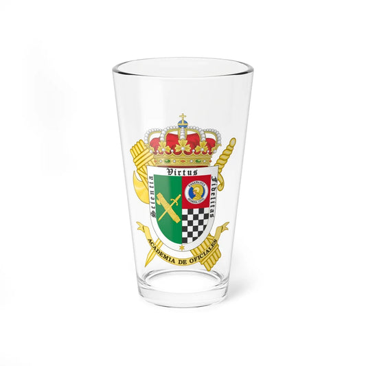 Coat of Arms of the Guardia Civils Officers Academy-Aranjuez Center (Spain) (Coat of Arms) Pint Glass 16oz 16oz - Go Mug Yourself