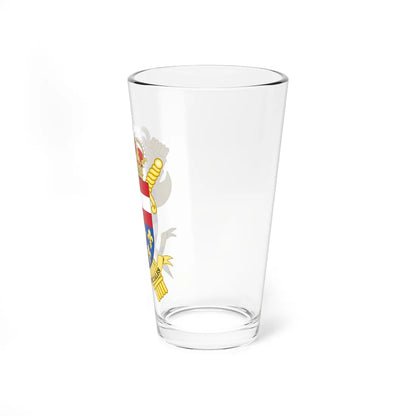 Coat of Arms of the Guardia Civils Officers Academy-El Escorial Center (Spain) (Coat of Arms) Pint Glass 16oz - Go Mug Yourself