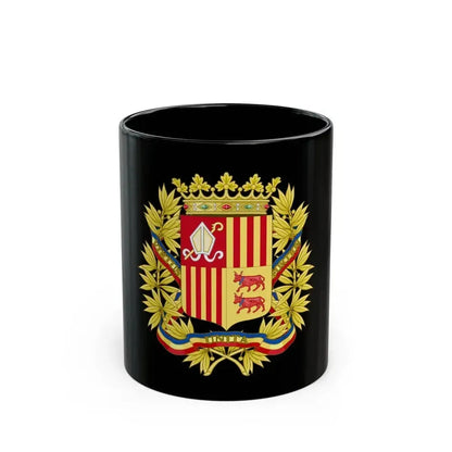 Coat of Arms of the high authorities of Andorra - Black Coffee Mug 11oz - Go Mug Yourself
