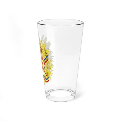 Coat of Arms of the high authorities of Andorra - Pint Glass 16oz - Go Mug Yourself