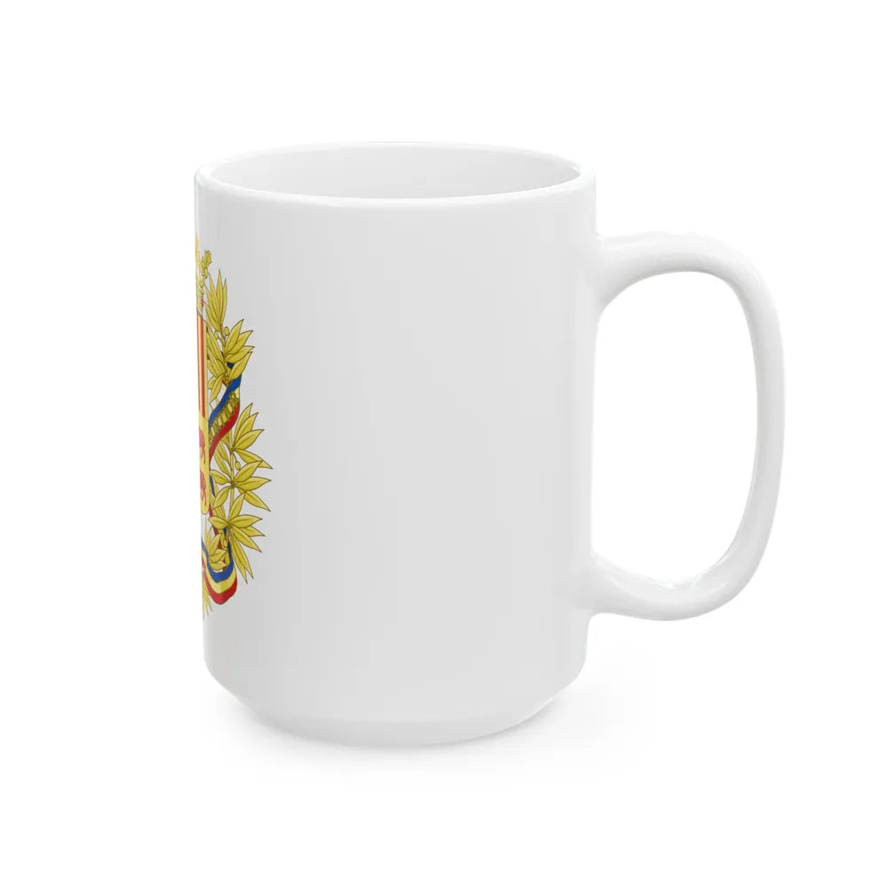 Coat of Arms of the high authorities of Andorra - White Coffee Mug-Go Mug Yourself