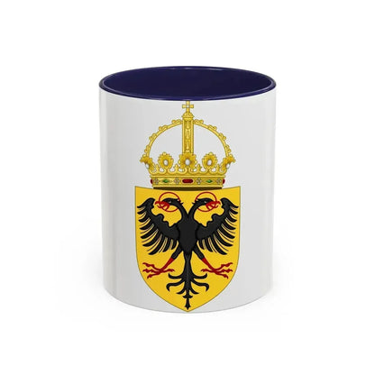 Coat of Arms of the Holy Roman Emperor (1433-1450) - Accent Coffee Mug 11oz Navy - Go Mug Yourself