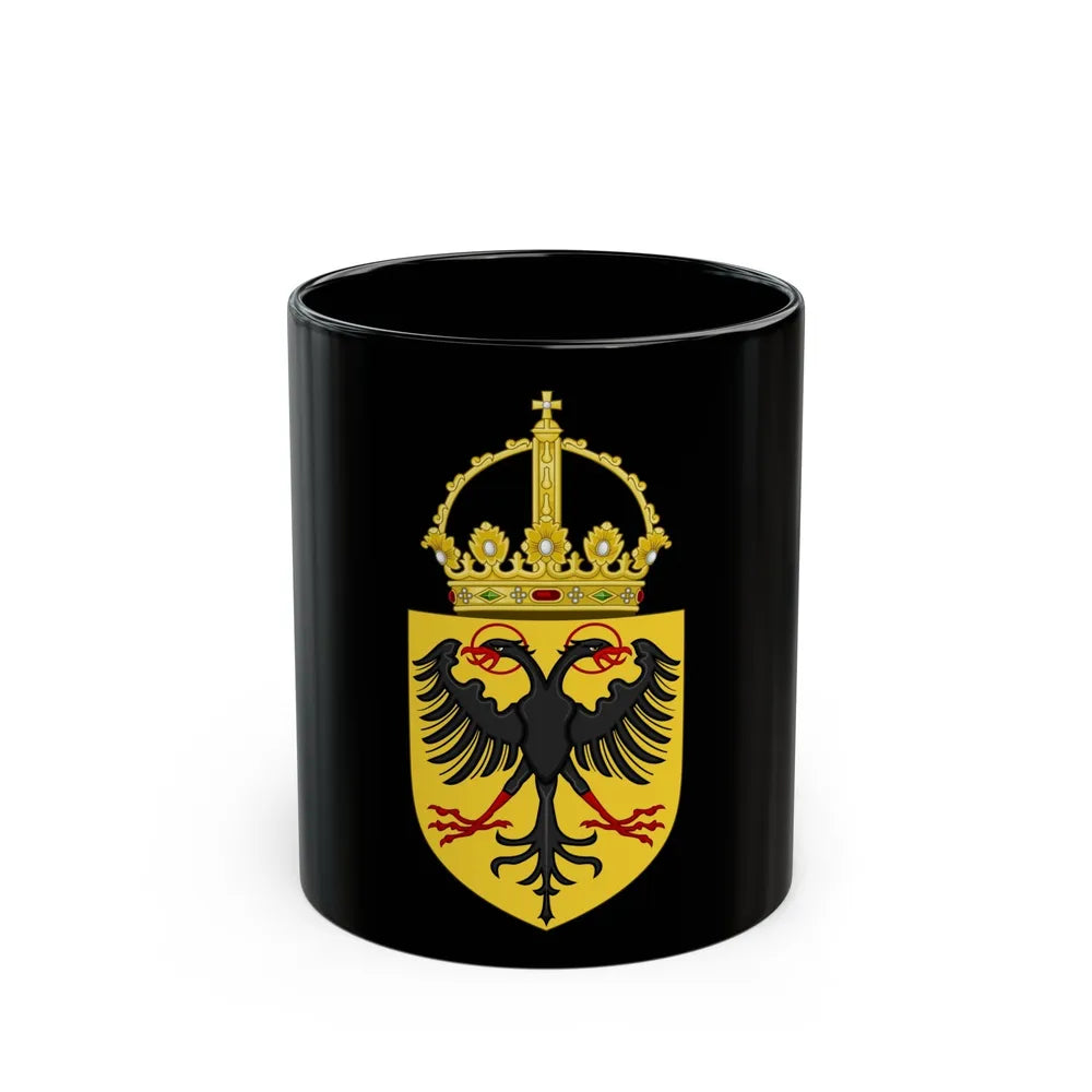 Coat of Arms of the Holy Roman Emperor (1433-1450) - Black Coffee Mug-11oz-Go Mug Yourself