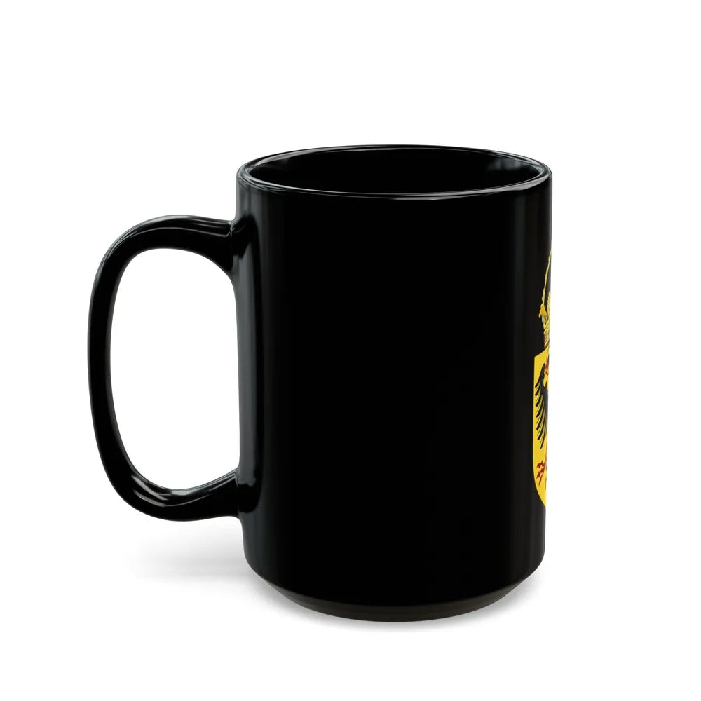 Coat of Arms of the Holy Roman Emperor (1433-1450) - Black Coffee Mug-Go Mug Yourself