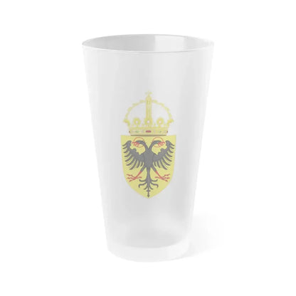 Coat of Arms of the Holy Roman Emperor (1433-1450) - Frosted Pint Glass 16oz Default Title - Go Mug Yourself