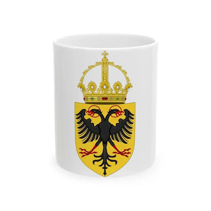 Coat of Arms of the Holy Roman Emperor (1433-1450) - White Coffee Mug 11oz - Go Mug Yourself