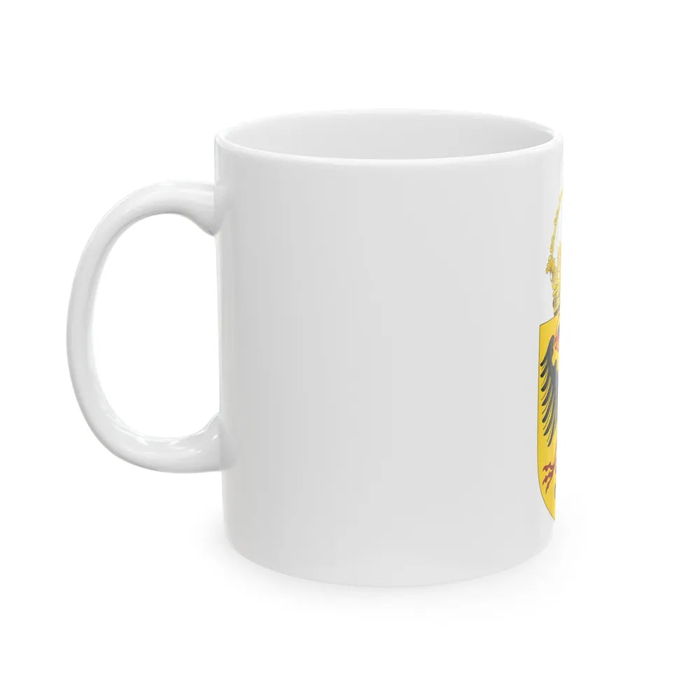 Coat of Arms of the Holy Roman Emperor (1433-1450) - White Coffee Mug-Go Mug Yourself