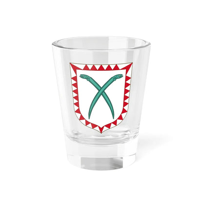 Coat of arms of the house of Anguillara (Italy) (Coat of Arms) Shot Glass 1.5oz 1.5oz - Go Mug Yourself