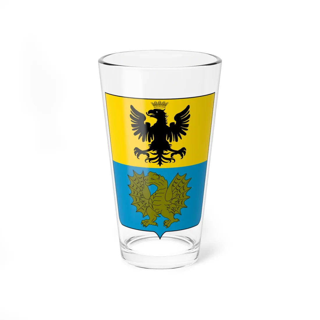 Coat of arms of the House of Borghese (Italy) (Coat of Arms) Pint Glass 16oz 16oz - Go Mug Yourself