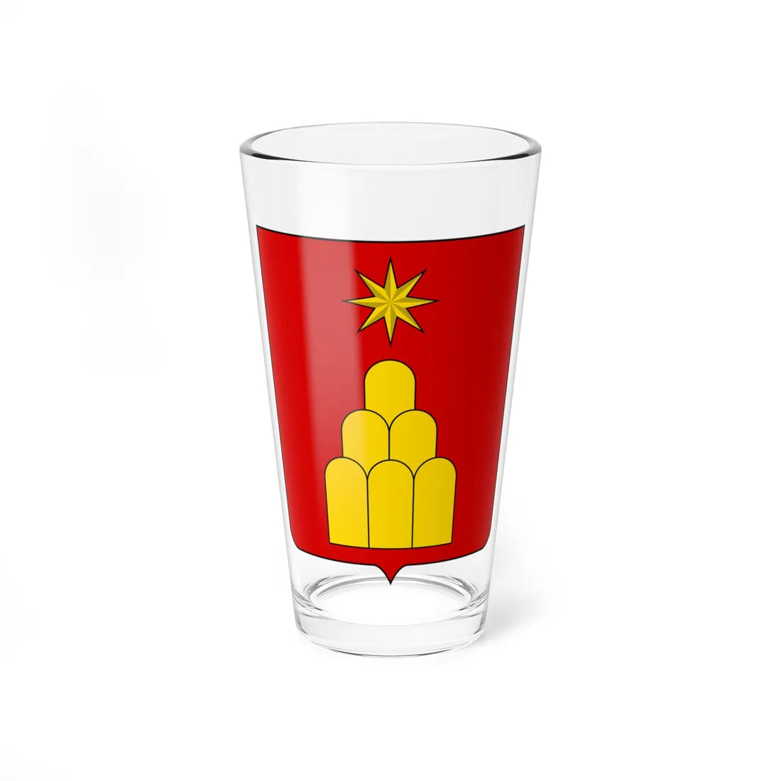 Coat of arms of the House of Chigi (Italy) (Coat of Arms) Pint Glass 16oz 16oz - Go Mug Yourself