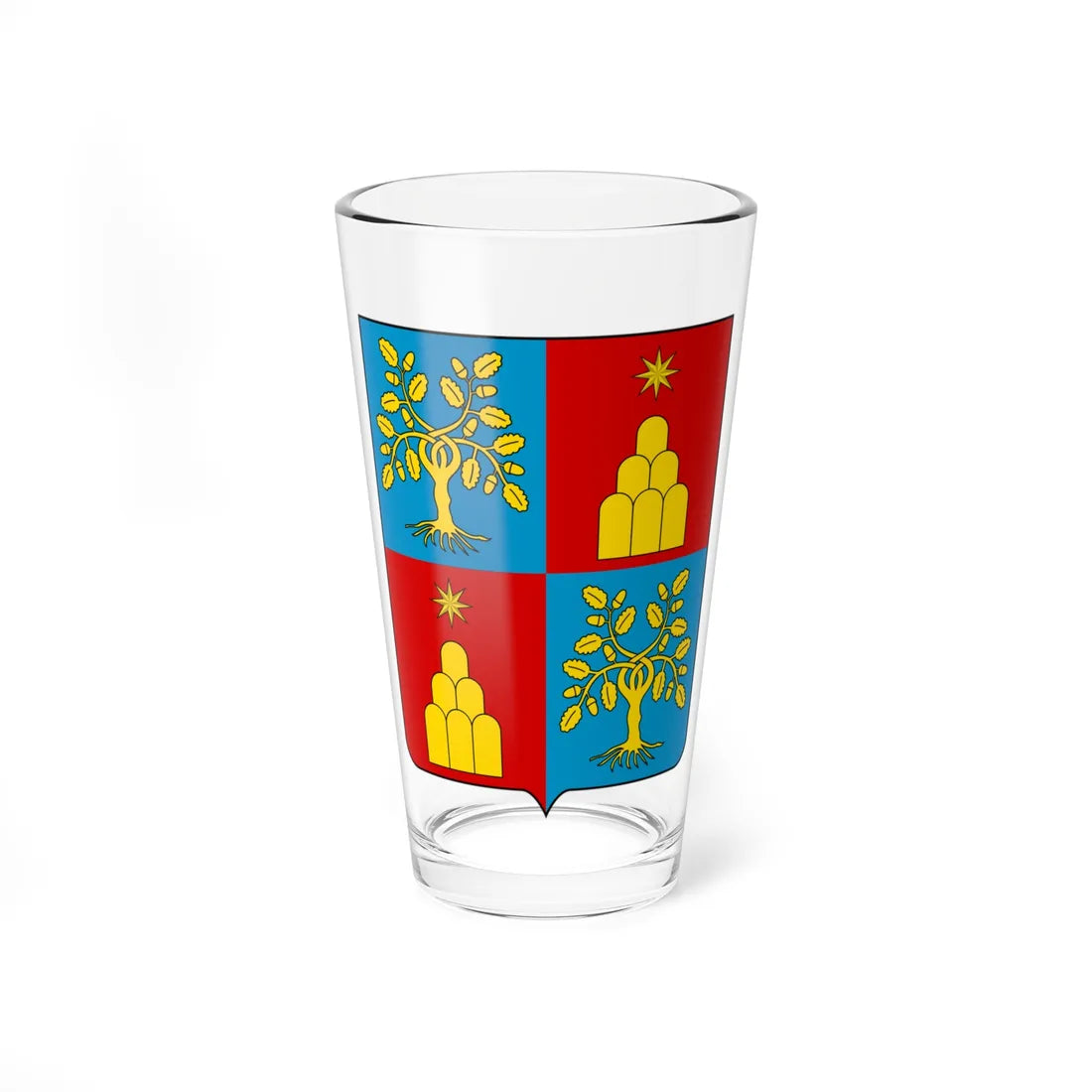 Coat of arms of the House of Chigi-Rovere (Italy) (Coat of Arms) Pint Glass 16oz 16oz - Go Mug Yourself