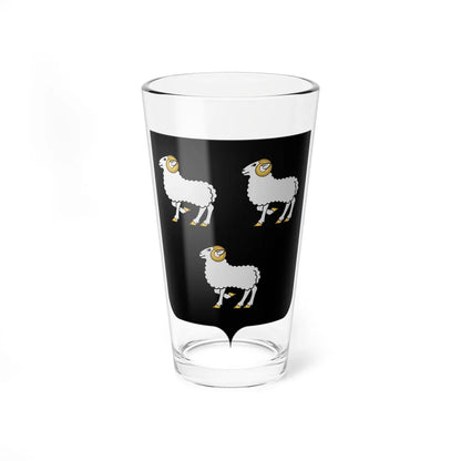 Coat of arms of the House of Corradi-Gonzaga until 1328 (Italy) (Coat of Arms) Pint Glass 16oz 16oz - Go Mug Yourself