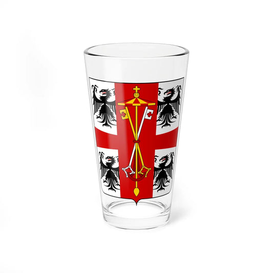 Coat of arms of the House of Gonzaga 1510 (Italy) (Coat of Arms) Pint Glass 16oz 16oz - Go Mug Yourself