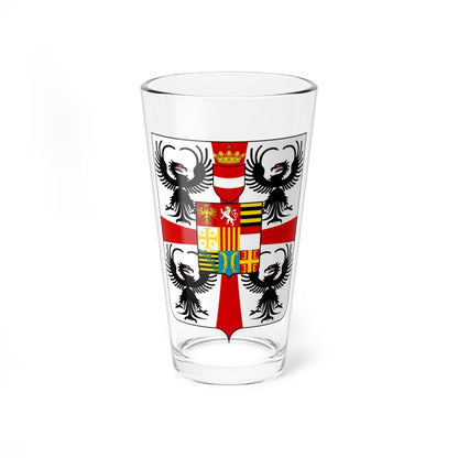 Coat of arms of the House of Gonzaga 1588 (Italy) (Coat of Arms) Pint Glass 16oz 16oz - Go Mug Yourself
