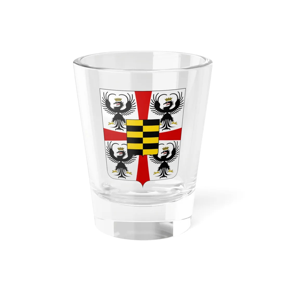Coat of arms of the House of Gonzaga-Novellara (Italy) (Coat of Arms) Shot Glass 1.5oz 1.5oz - Go Mug Yourself
