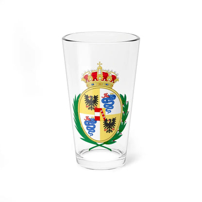 Coat of Arms of the House of Habsburg-Lorraine as Monarch of Milan 1707-1796 (Italy) (Coat of Arms) Pint Glass 16oz 16oz - Go Mug Yourself