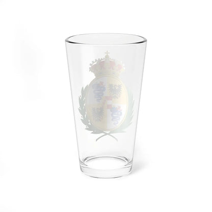 Coat of Arms of the House of Habsburg-Lorraine as Monarch of Milan 1707-1796 (Italy) (Coat of Arms) Pint Glass 16oz - Go Mug Yourself