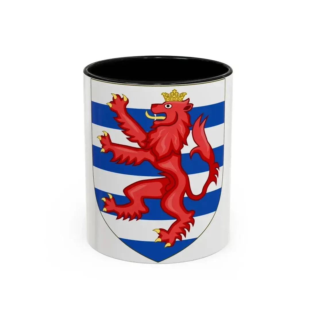 Coat of Arms of the House of Lusignan (Kings of Cyprus) - Accent Coffee Mug 11oz Black - Go Mug Yourself