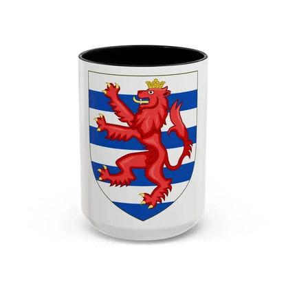 Coat of Arms of the House of Lusignan (Kings of Cyprus) - Accent Coffee Mug 15oz Black - Go Mug Yourself