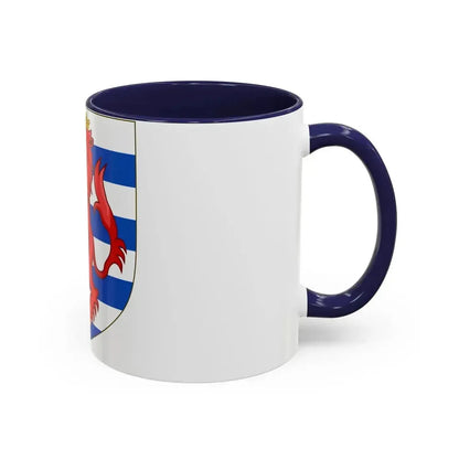 Coat of Arms of the House of Lusignan (Kings of Cyprus) - Accent Coffee Mug - Go Mug Yourself
