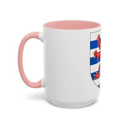 Coat of Arms of the House of Lusignan (Kings of Cyprus) - Accent Coffee Mug - Go Mug Yourself