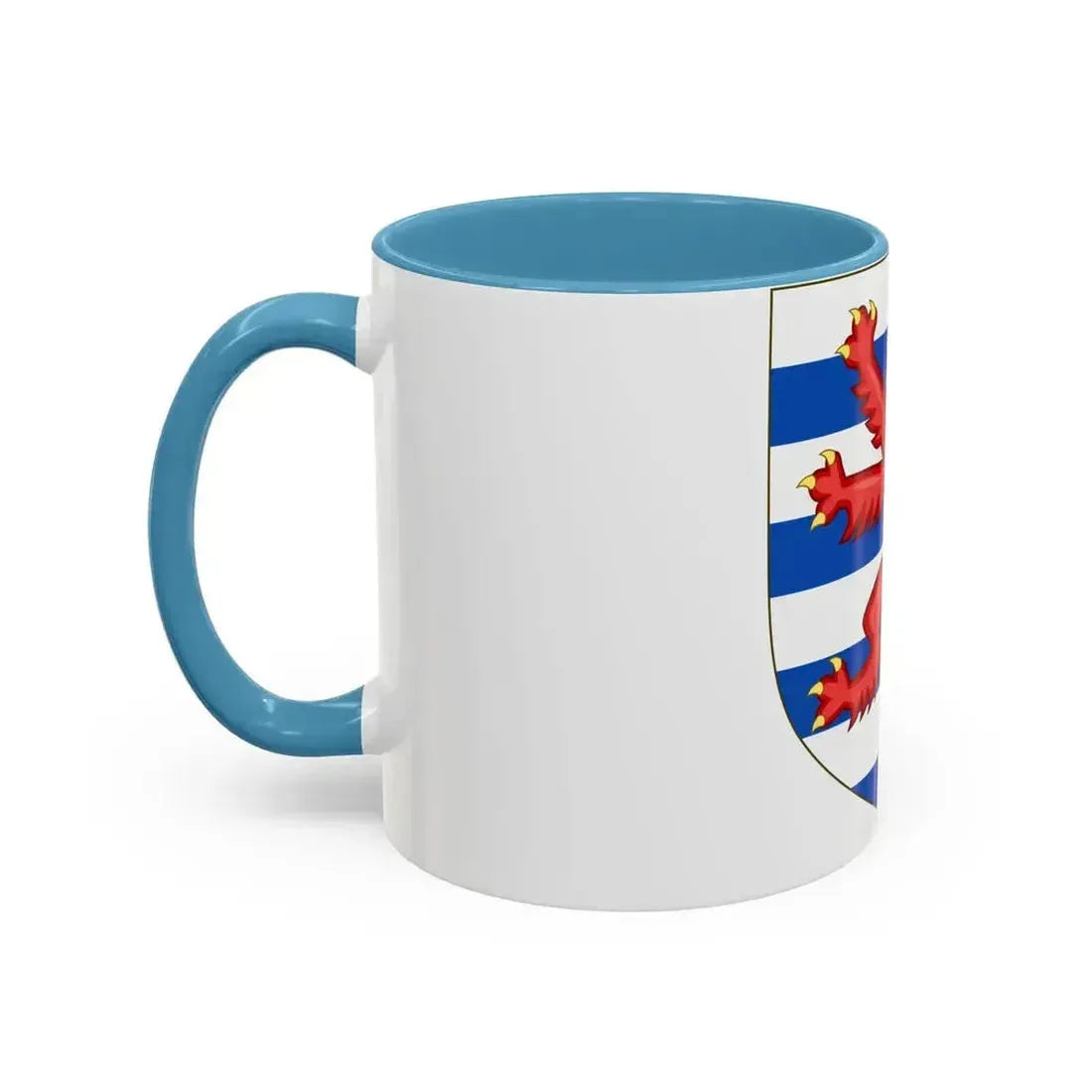 Coat of Arms of the House of Lusignan (Kings of Cyprus) - Accent Coffee Mug - Go Mug Yourself