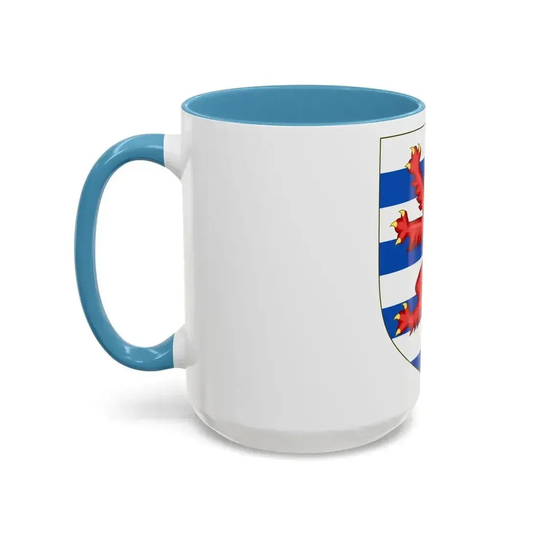 Coat of Arms of the House of Lusignan (Kings of Cyprus) - Accent Coffee Mug - Go Mug Yourself