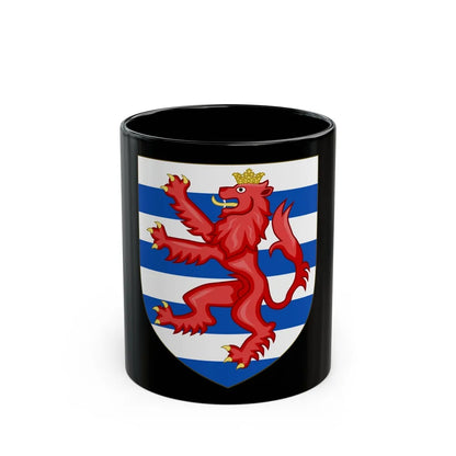 Coat of Arms of the House of Lusignan (Kings of Cyprus) - Black Coffee Mug-11oz-Go Mug Yourself