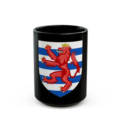 Coat of Arms of the House of Lusignan (Kings of Cyprus) - Black Coffee Mug 15oz - Go Mug Yourself