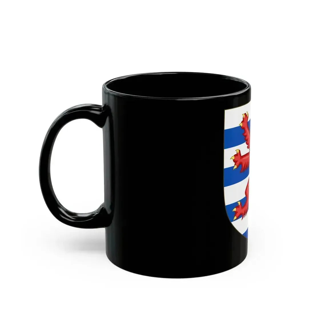 Coat of Arms of the House of Lusignan (Kings of Cyprus) - Black Coffee Mug - Go Mug Yourself