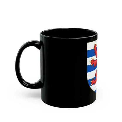 Coat of Arms of the House of Lusignan (Kings of Cyprus) - Black Coffee Mug - Go Mug Yourself