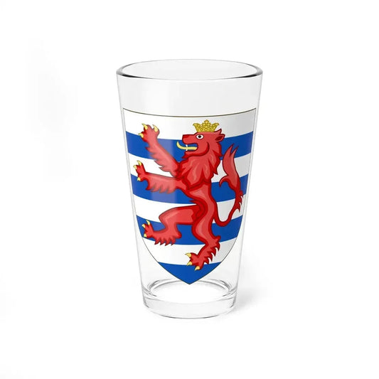 Coat of Arms of the House of Lusignan (Kings of Cyprus) - Pint Glass 16oz 16oz - Go Mug Yourself