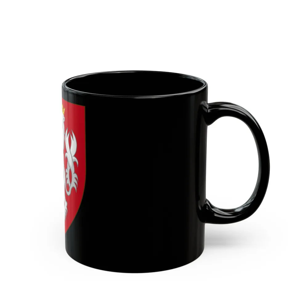 Coat of arms of the House of Luxembourg-Bohemia - Black Coffee Mug-Go Mug Yourself