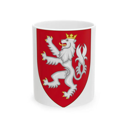 Coat of arms of the House of Luxembourg-Bohemia - White Coffee Mug-11oz-Go Mug Yourself