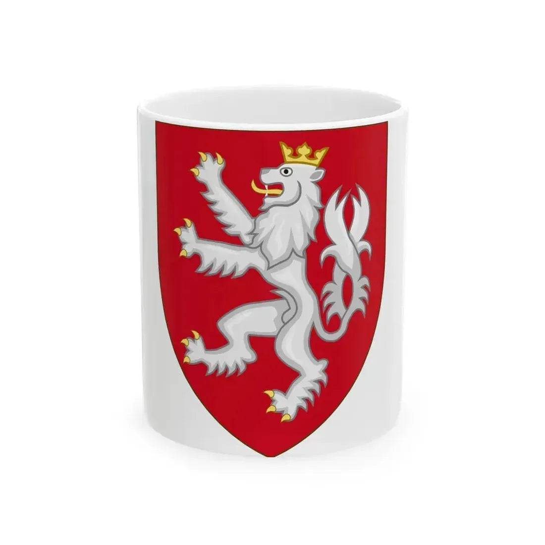 Coat of arms of the House of Luxembourg-Bohemia - White Coffee Mug 11oz - Go Mug Yourself