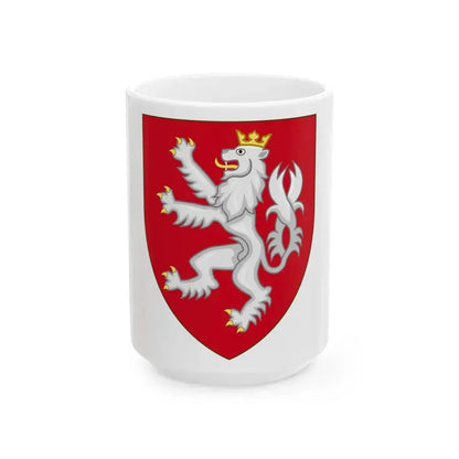 Coat of arms of the House of Luxembourg-Bohemia - White Coffee Mug 15oz - Go Mug Yourself