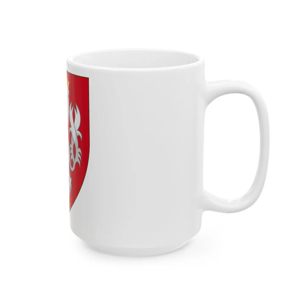 Coat of arms of the House of Luxembourg-Bohemia - White Coffee Mug-Go Mug Yourself