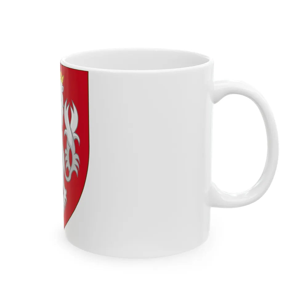 Coat of arms of the House of Luxembourg-Bohemia - White Coffee Mug-Go Mug Yourself