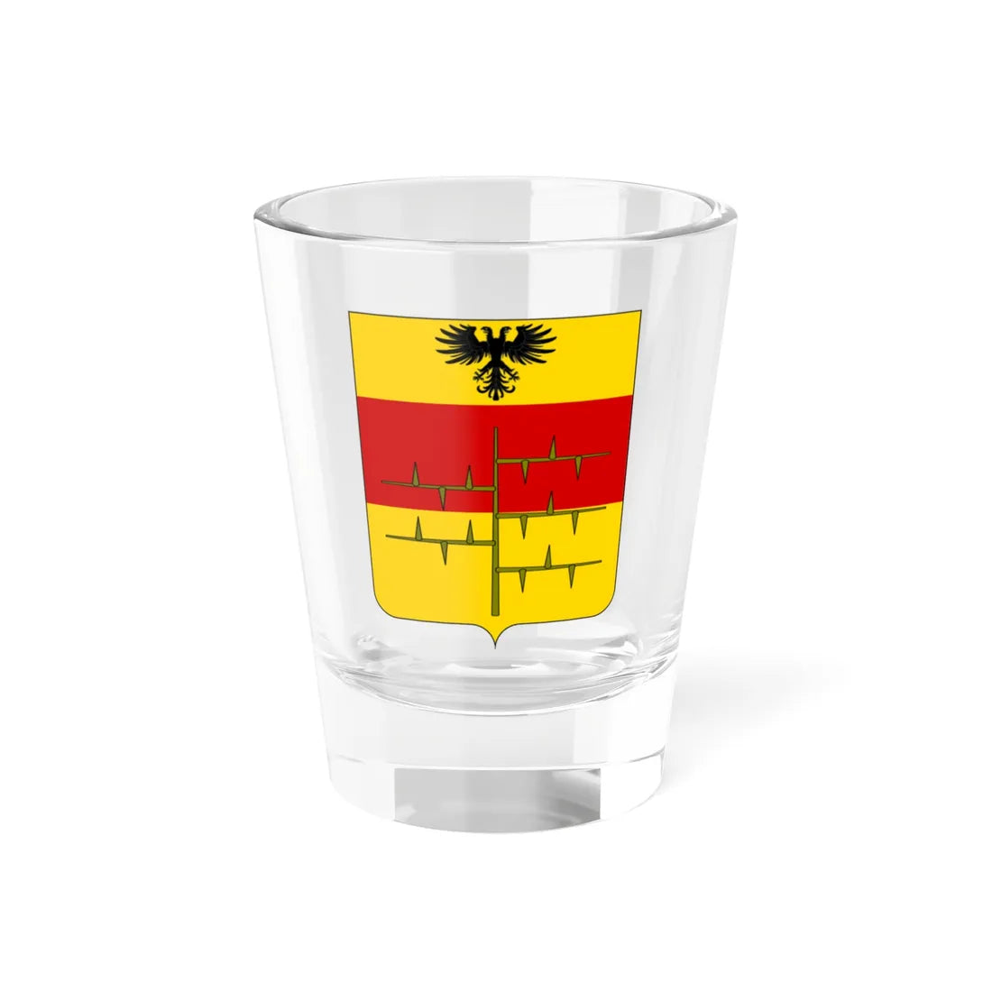 Coat of arms of the House of Malaspina Spino Secco 2 (Italy) (Coat of Arms) Shot Glass 1.5oz 1.5oz - Go Mug Yourself