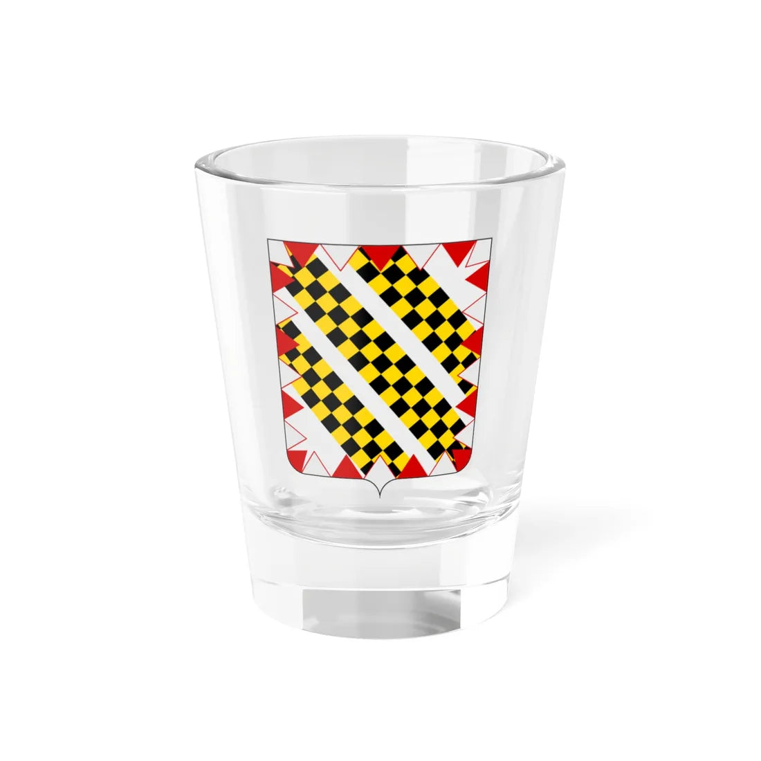 Coat of arms of the House of Malatesta Ripanti (Italy) (Coat of Arms) Shot Glass 1.5oz 1.5oz - Go Mug Yourself