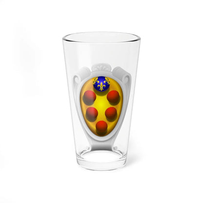 Coat of arms of the House of Medici Baroque period representation - type 2 (Italy) (Coat of Arms) Pint Glass 16oz 16oz - Go Mug Yourself