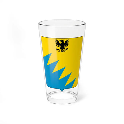 Coat of arms of the House of Petrucci (Italy) (Coat of Arms) Pint Glass 16oz 16oz - Go Mug Yourself